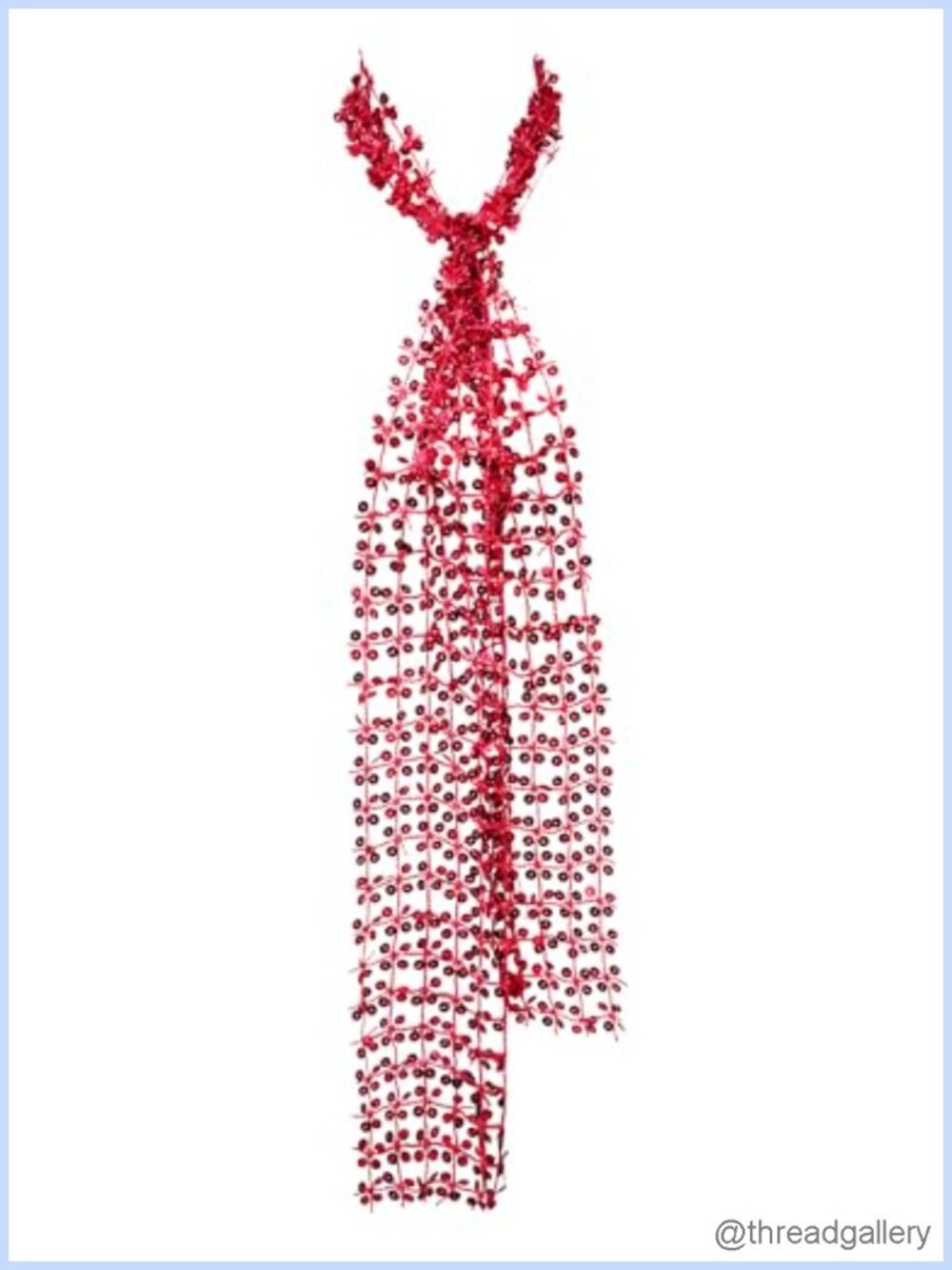 Sequin Skinny Scarf for Women Glitter Tie Neck Scarf Headband Handbag Accessory